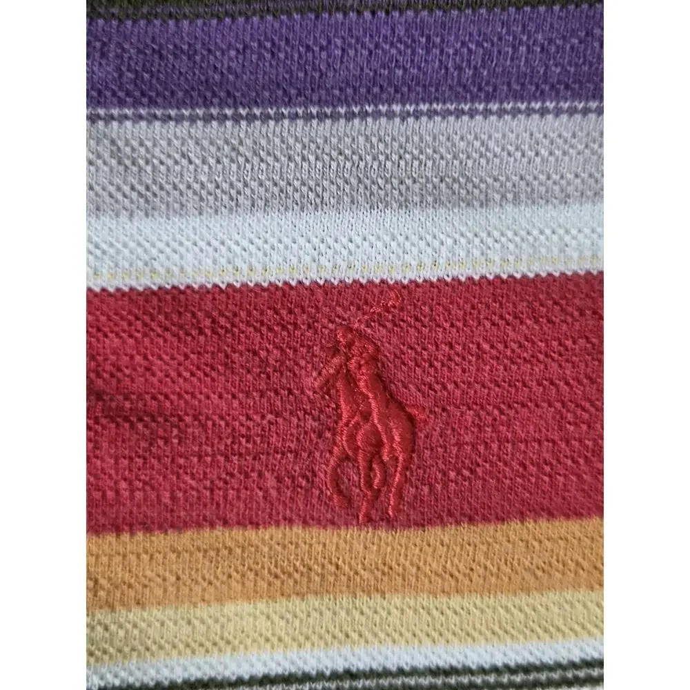 vtg 90s Polo Ralph Lauren Polo Shirt XXL Southwest Multi Striped Short Sleeve